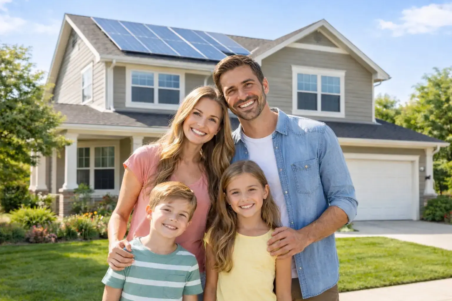 Delaware family reducing electricity bills with rooftop solar panels